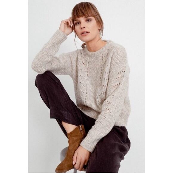 Rails Sweaters - Rails Mara Oatmeal Knit Sweater XS